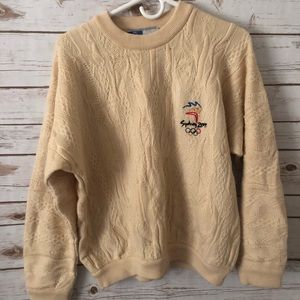 Coogi Vintage Millennium Collection Sydney Olympics Solid Color Sweater size S